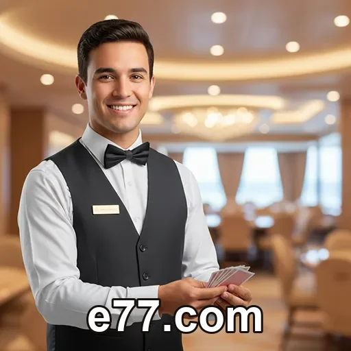 Tela do app e77.com com login mobile rápido