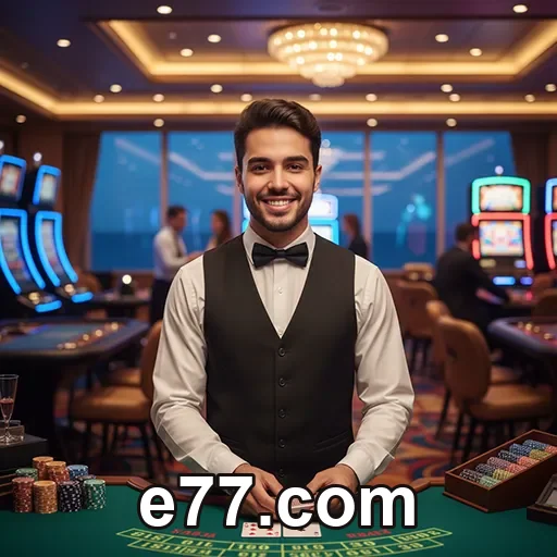 Entrada pelo endereço certo no celular da e77.com