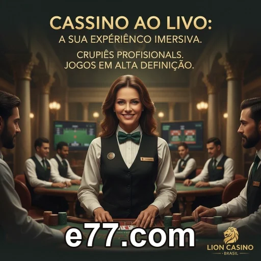 Tela da plataforma e77.com no celular, interface simples