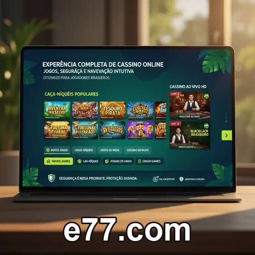 Tela com regras explicadas e suporte no e77.com